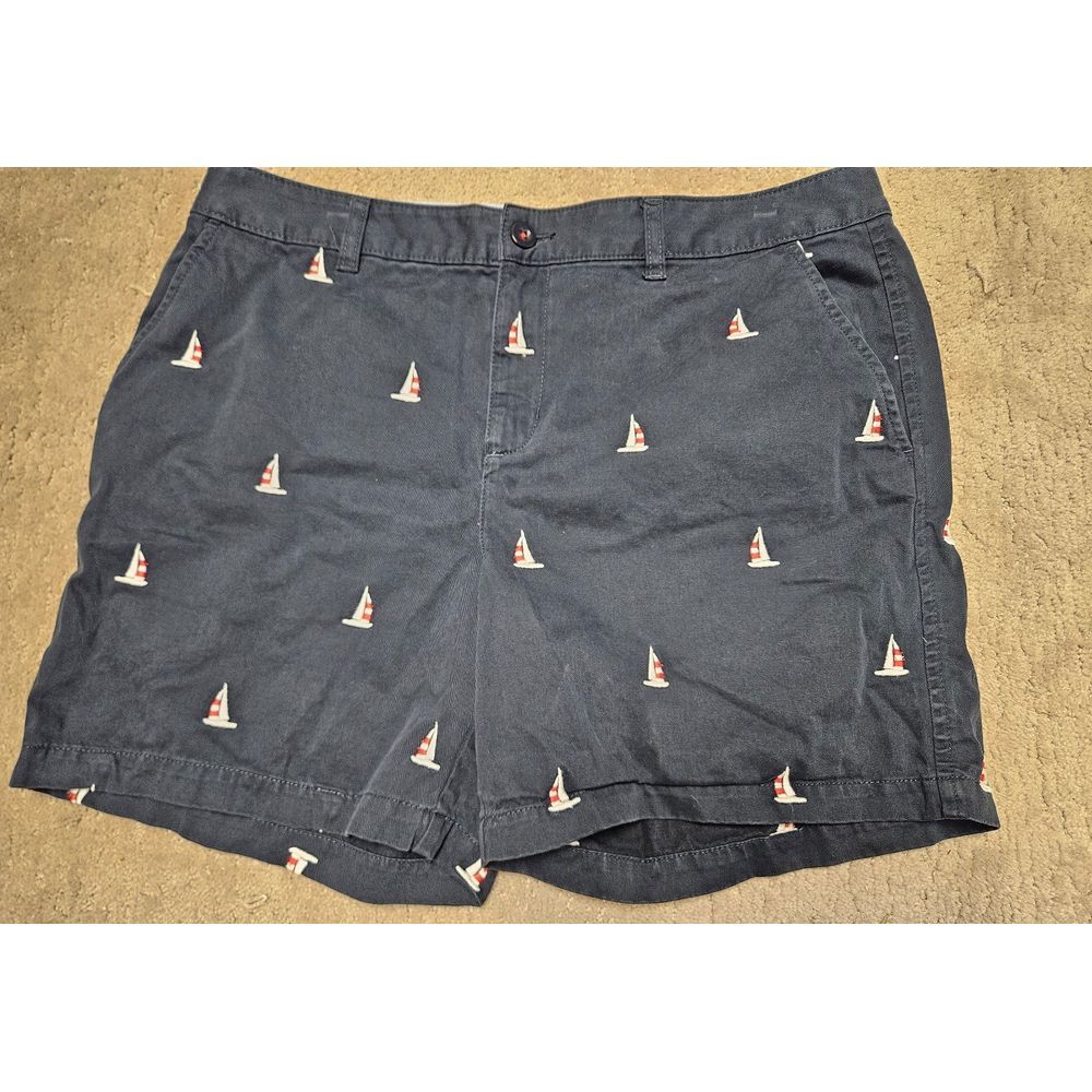 G.H. Bass Navy Blue 12 Womens Shorts‎